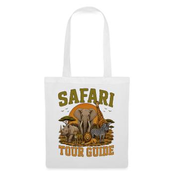 Safari Tour Guide - Stoffbeutel - Weiß - Vorne