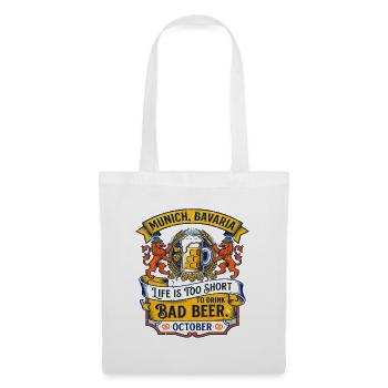 Bad Munich Bavaria October Beer Festival Novelty - Stoffbeutel - Weiß - Vorne