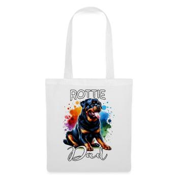 Rottweiler Papa - Stoffbeutel - Weiß - Vorne
