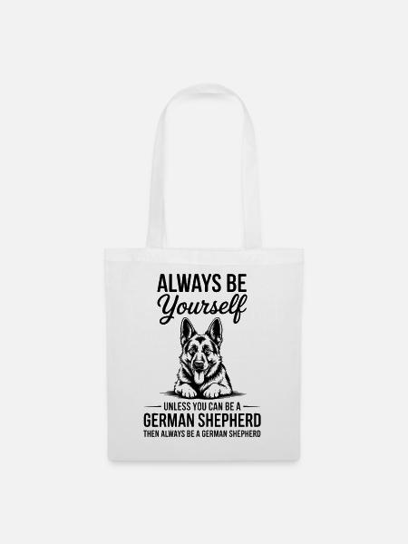 Deutscher Schäferhund Lustige Schäferhund Geschenk - Stoffbeutel - Weiß