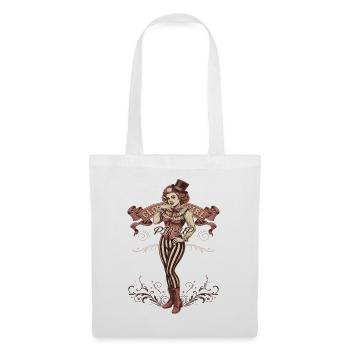 Clown Girl Pinup Clowngirl Clown - Stoffbeutel - Weiß - Vorne