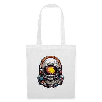 Bunter Astronautenhelm Grafik - Stoffbeutel - Weiß - Vorne