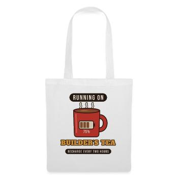 Laufen auf Builder's Tea - Stoffbeutel - Weiß - Vorne