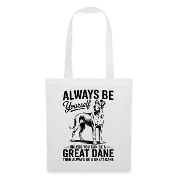 Deutsche Dogge Lustiges Deutsche Dogge Geschenk - Stoffbeutel - Weiß - Vorne