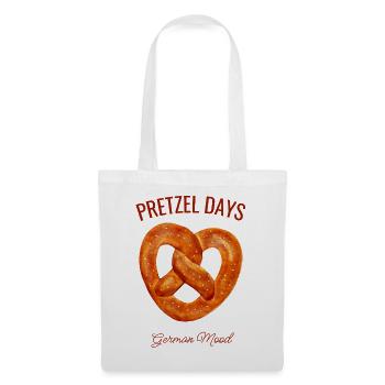 Pretzel Days – Brezel mit German Mood - Stoffbeutel - Weiß - Vorne