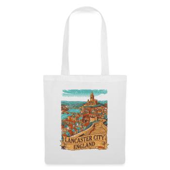 Lancaster City England Vintage Art Novelty - Stoffbeutel - Weiß - Vorne