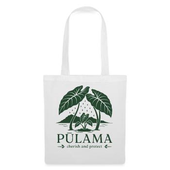 Pūlama schätzen und schützen - Stoffbeutel - Weiß - Vorne