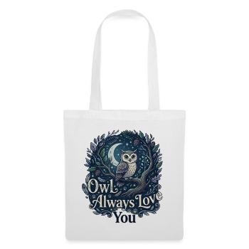 Owl Always Love You Eule Wortspiel Liebe - Stoffbeutel - Weiß - Vorne