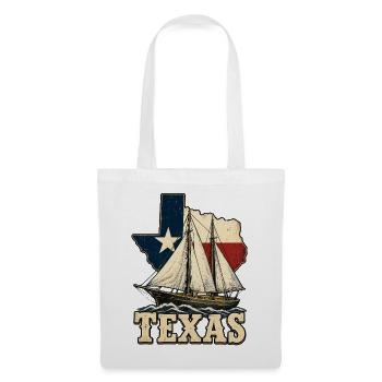 Texas Segelboot Vintage - Stoffbeutel - Weiß - Vorne