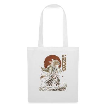 Capybara Samurai Mit Katana Japan Krieger - Stoffbeutel - Weiß - Vorne