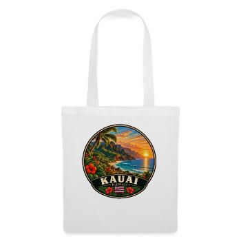 Kauai Hawaii Urlaub Sommer Strand Sunset - Stoffbeutel - Weiß - Vorne