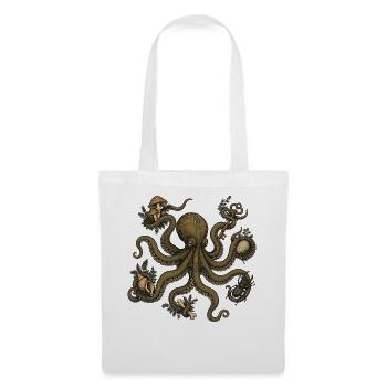 Goblincore Octopus - Stoffbeutel - Weiß - Vorne