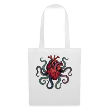 Anatomical Heart Octopus - Stoffbeutel - Weiß - Vorne