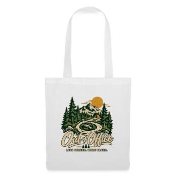 Out of Office – Wandern & Natur T-Shirt - Stoffbeutel - Weiß - Vorne