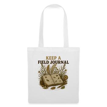 Keep A Field Journal Naturjournal - Stoffbeutel - Weiß - Vorne
