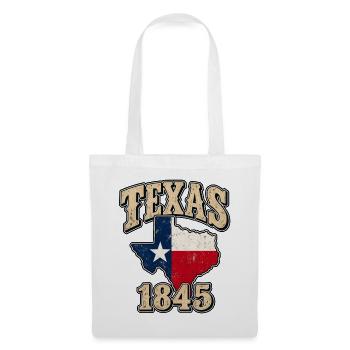 Texas 1845 Vintage Patch - Stoffbeutel - Weiß - Vorne