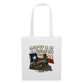 Texas Eisenbahn 1845 Vintage - Stoffbeutel - Weiß - Vorne