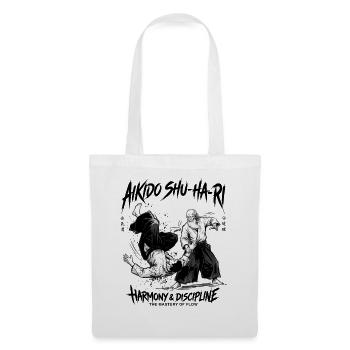 Japanese Martial Arts Aikido Flow Dynamics - Stoffbeutel - Weiß - Vorne