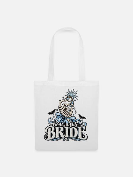 Bone-a-kide Bride Ring Design - Stoffbeutel - Weiß
