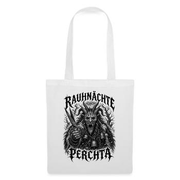 Rauhnächte Perchta Schiachpercht Krampus Perchten - Stoffbeutel - Weiß - Vorne