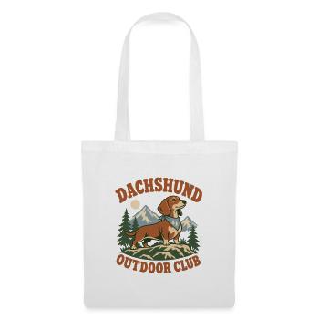 Dachshund Outdoor Club - Stoffbeutel - Weiß - Vorne