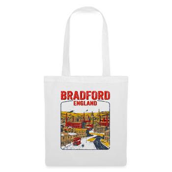 Vintage Bradford England Industrial Cityscape Sept - Stoffbeutel - Weiß - Vorne
