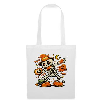 Dabbing Halloween Kostüm - Stoffbeutel - Weiß - Vorne