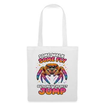 Springspinnen Zubehör Geschenk Springspinnen Fans - Stoffbeutel - Weiß - Vorne