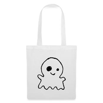Niedlicher Halloween-Geist als Kinderkritzelei - Stoffbeutel - Weiß - Vorne