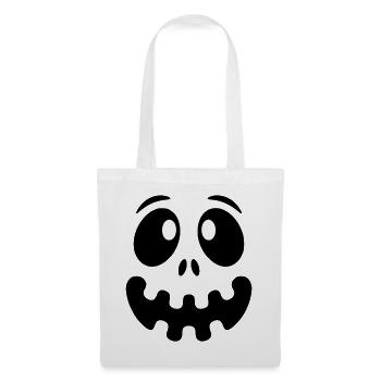 Halloween Geistergesicht - Lustiges Kostüm - Stoffbeutel - Weiß - Vorne