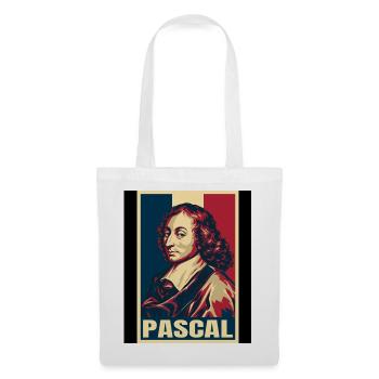 Blaise Pascal France Pop Art - Stoffbeutel - Weiß - Vorne