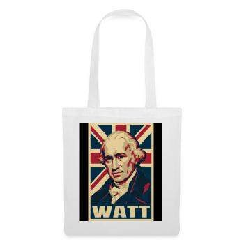 James Watt UK Pop Art - Stoffbeutel - Weiß - Vorne