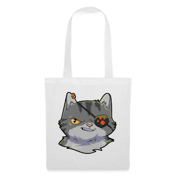 Katze Pirat - Stoffbeutel - Weiß - Vorne