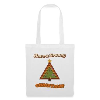 Hab einen coolen Retro-Weihnachtsbaum - Stoffbeutel - Weiß - Vorne
