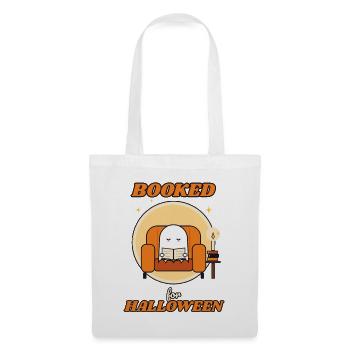 Gebucht für Halloween Reading Ghost - Stoffbeutel - Weiß - Vorne