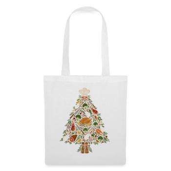 Gourmet Weihnachtsbaum - Stoffbeutel - Weiß - Vorne