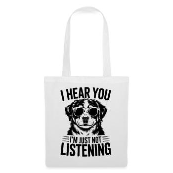 Berner Sennenhund Witz Berner Sennenhund Geschenk  - Stoffbeutel - Weiß - Vorne