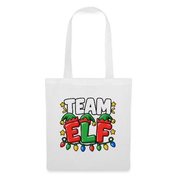 Team Elf Festliche Lichter - Stoffbeutel - Weiß - Vorne