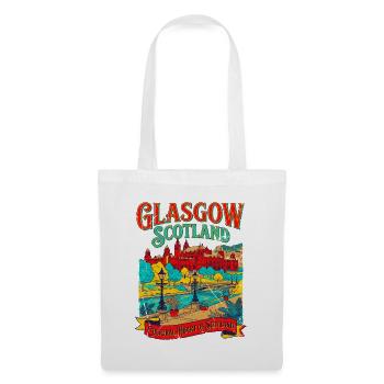 View City Glasgow Scotland Cultural Heart - Stoffbeutel - Weiß - Vorne