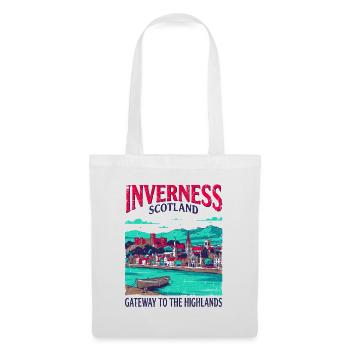 City Inverness Scotland Gateway To The Highlands - Stoffbeutel - Weiß - Vorne