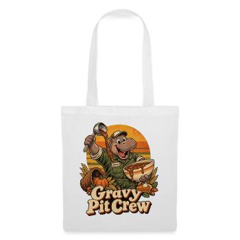 Thanksgiving Nilpferd Gravy Pit Crew - Stoffbeutel - Weiß - Vorne