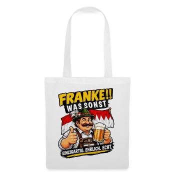 FRANKE WAS SONST Heimat Franken - Stoffbeutel - Weiß - Vorne