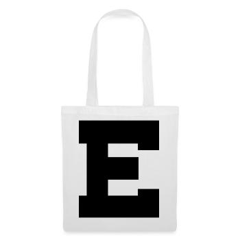 E - Stoffbeutel - Weiß - Vorne