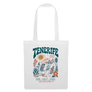Tenerife Inselreise Surf 2027 - Stoffbeutel - Weiß - Vorne