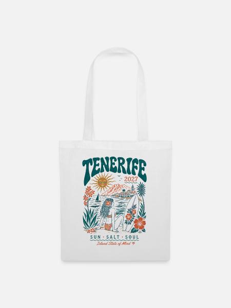 Tenerife Inselreise Surf 2027 - Stoffbeutel - Weiß
