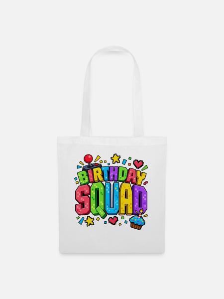 Birthday Squad Gaming Videospieler Gaming - Stoffbeutel - Weiß