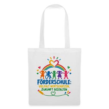FÖRDERSCHULE Sonderpädagogik - Stoffbeutel - Weiß - Vorne