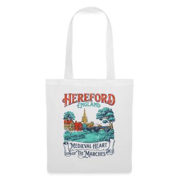 City Hereford England Medieval Heart Of The - Stoffbeutel - Weiß - Vorne