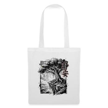 Asiatisch Kunst Tradition Malerei - Stoffbeutel - Weiß - Vorne