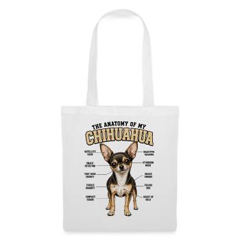 Chihuahua Hundebesitzer T Chihuahua Gassi  - Stoffbeutel - Weiß - Vorne